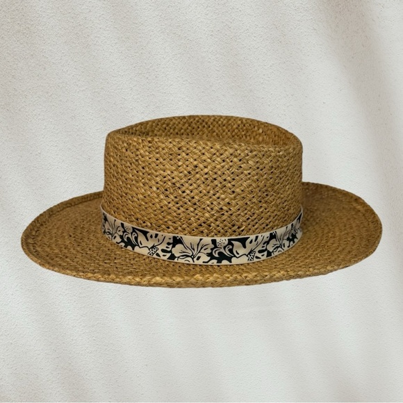 Summer Club Straw Hat Size L/XL Australian Sun Protection Head Head Head EUC - Picture 2 of 8